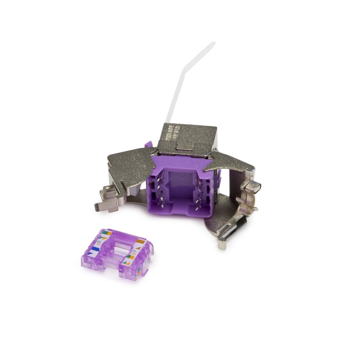 Cat6A Shielded Keystone Jack, Tool-less